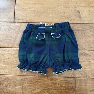 The Beaufort Bonnet Company Navy & Forest Green Plaid Baby Bloomers